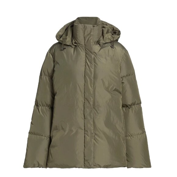 Jenni Kayne Hooded Down Puffer Jacket. Size Large. Green. Down/Feather Filled. - Picture 4 of 6